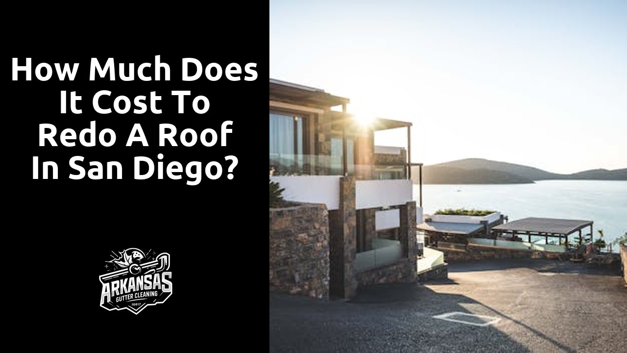 How much does it cost to redo a roof in San Diego?
